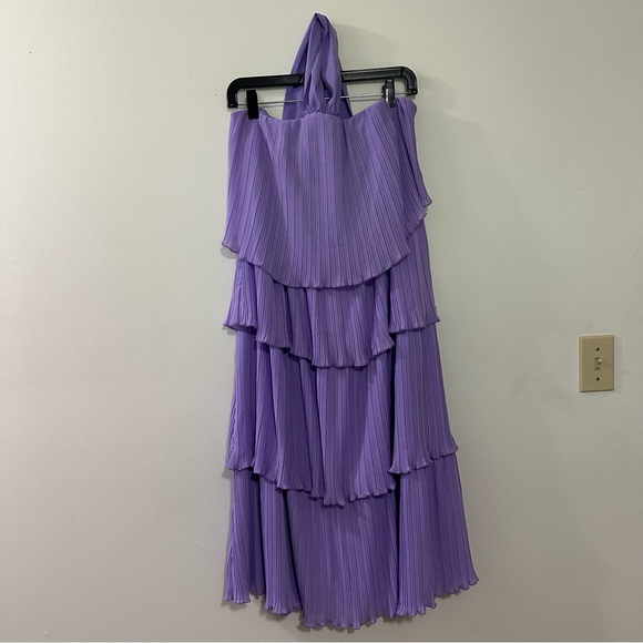 Grace Karin Women's Summer Pleated Ruffle Tiered Chiffon Party Swing Maxi Dress - Picture 2 of 8